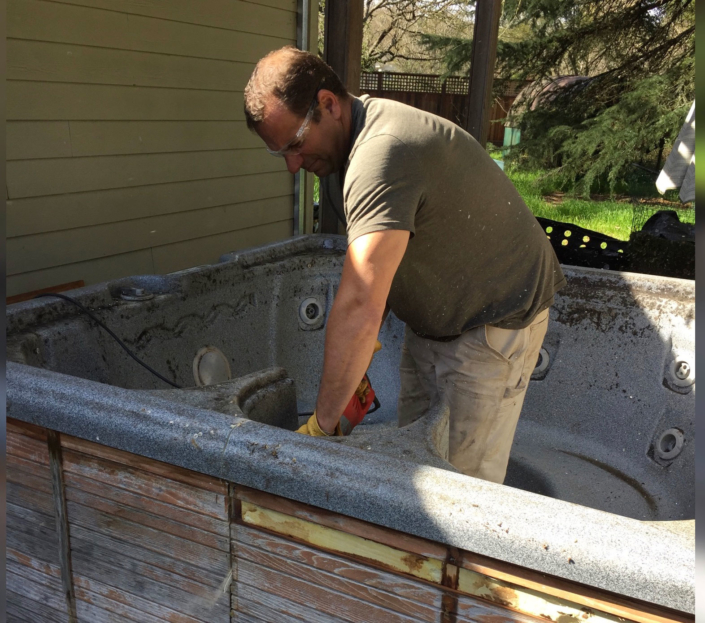 hot tub removal