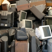 Pile of Useless Television Sets
