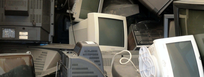 Pile of Useless Television Sets